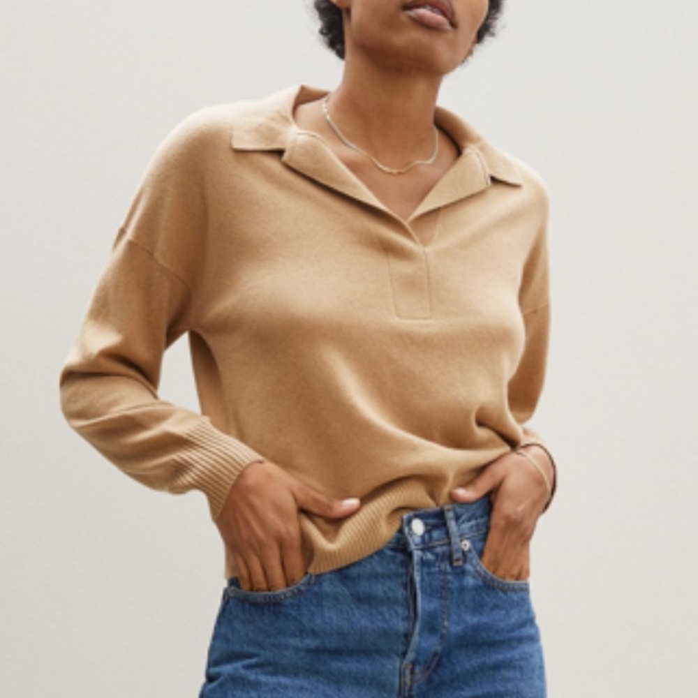 ISO Everlane Cashmere Polo XS